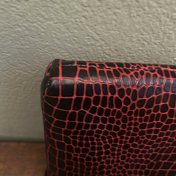 Henri Bendel Croc Embossed Large Envelope Clutch - Picture 8 of 15